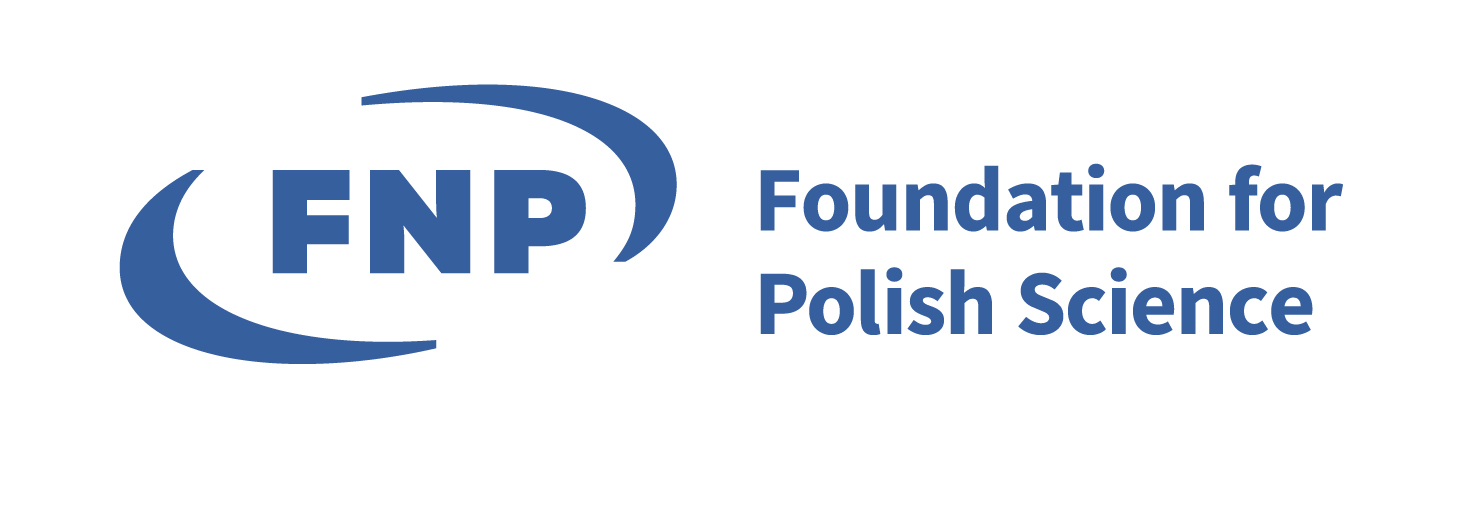 Logo of the Foundation for Polish Science – stylized blue letters